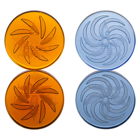 CARB CAP DISC - GLASS CARB CAP DISC - GLASS