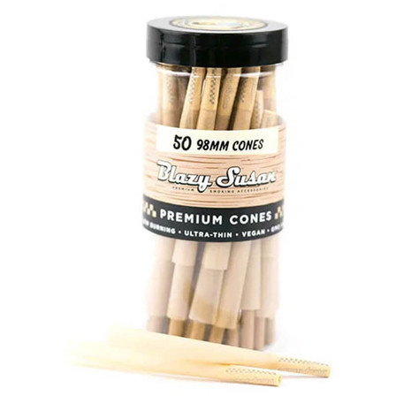 BLAZY SUSAN UNBLEACHED CONES - 98MM - 50 CONES PER JAR BLAZY SUSAN UNBLEACHED CONES - 98MM - 50 CONES PER JAR