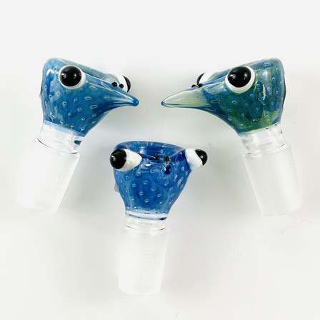 Sense Glass - Bowl 18mm Male - Bird - Assorted Colors - Price Per Piece Sense Glass - Bowl 18mm Male - Bird - Assorted Colors - Price Per Piece