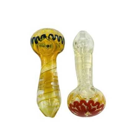 Handpipe - 4 Inches - Fumed Spiral - Assorted - Price Per Piece Handpipe - 4 Inches - Fumed Spiral - Assorted - Price Per Piece