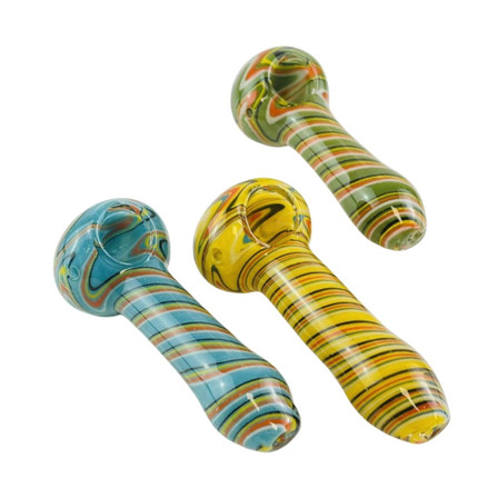 HANDPIPE 4" INCH - SWIRL COLORS - ASSORTED HANDPIPE 4" INCH - SWIRL COLORS - ASSORTED