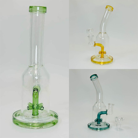 Waterpipe 8 Inch - Bent Neck With Perc Waterpipe 8 Inch - Bent Neck With Perc