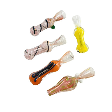 ONE HITTER-CHILLUM PINK - 12 PER PACK - ASSORTED