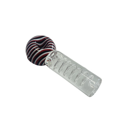 HANDPIPE 4.5" INCH - SWIRL COLOR HEAD WITH COIL GLYCERIN