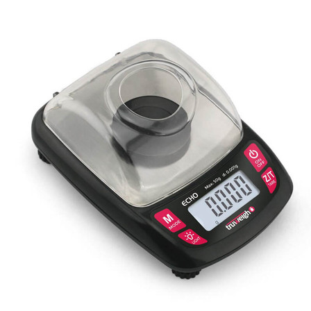 TRUWEIGH ECHO DIGITAL MILLIGRAM SCALE - 50GX0.001G - BLACK TRUWEIGH ECHO DIGITAL MILLIGRAM SCALE - 50GX0.001G - BLACK