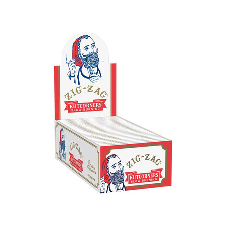 ZIG ZAG KUTCORNER WHITE - 1 1/4 - 24 PACK PER DISPLAY ZIG ZAG KUTCORNER WHITE - 1 1/4 - 24 PACK PER DISPLAY