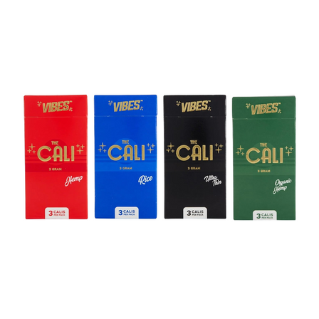 VIBES THE CALI 3GRM VIBES THE CALI 3 GRAM FINE PRE-ROLL ROLLING PAPERS VIBES THE CALI 3GRM VIBES THE CALI 3 GRAM FINE PRE-ROLL ROLLING PAPERS