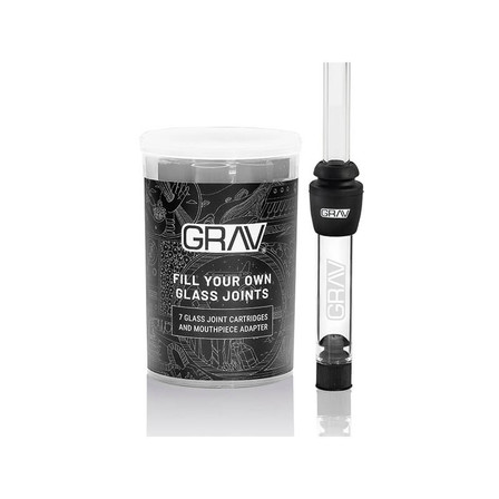 GRAV FILL-YOUR-OWN GLASS JOINTS - 7 PIECE PER JAR GRAV FILL-YOUR-OWN GLASS JOINTS - 7 PIECE PER JAR