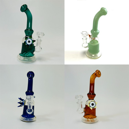 Waterpipe 7 Inch - Eye With Color Neck 