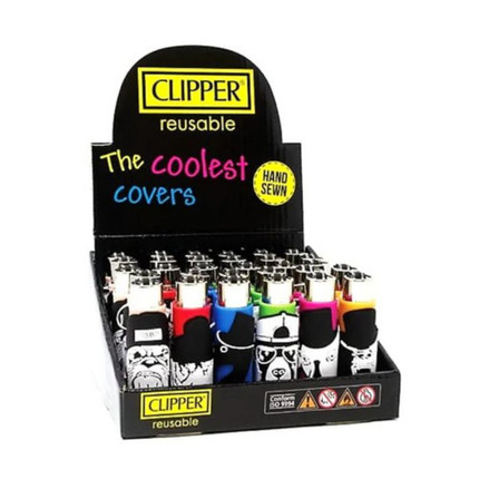 Clipper - Lighter Pop With Hand Sewn Cover - 30 Lighters Per Display Clipper - Lighter Pop With Hand Sewn Cover - 30 Lighters Per Display