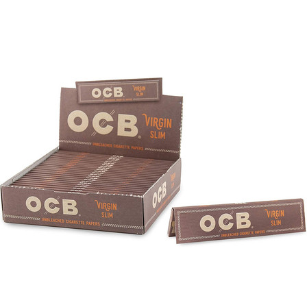 OCB VIRGIN SLIM UNBLEACHED PAPERS 24 PACK OCB VIRGIN SLIM UNBLEACHED PAPERS 24 PACK
