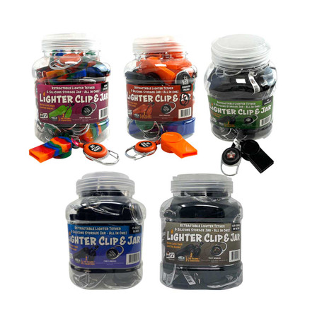 Weez Silicone Lighter Clip - 24 Counts Per Jar Weez Silicone Lighter Clip - 24 Counts Per Jar