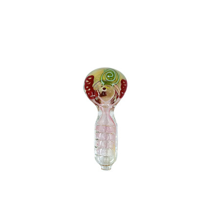 HANDPIPE 4" INCH - GOLD FUMED - ASSORTED DESIGNS HANDPIPE 4" INCH - GOLD FUMED - ASSORTED DESIGNS