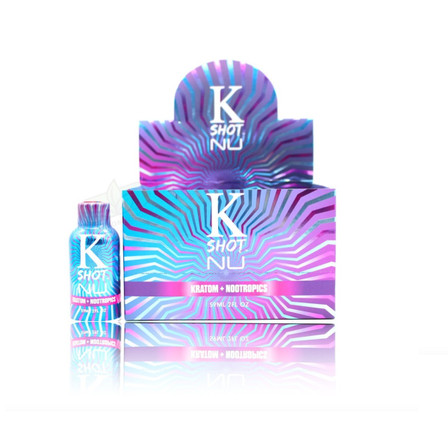K SHOT - NU KRATOM NOOTROPICS 2oz.12 COUNT PER BOX K SHOT - NU KRATOM NOOTROPICS 2oz.12 COUNT PER BOX