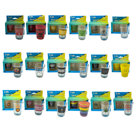 BLACKBALL SHOT GLASS - 2 PIECES PER SET BLACKBALL SHOT GLASS - 2 PIECES PER SET