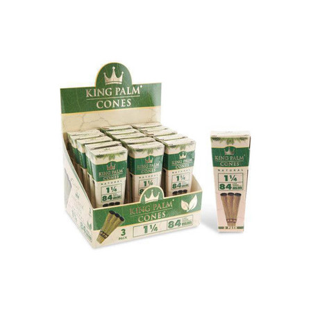 KING PALM CONES NATURAL - 84MM - 3 COUNT PER PACK - 15 PACK PER BOX KING PALM CONES NATURAL - 84MM - 3 COUNT PER PACK - 15 PACK PER BOX