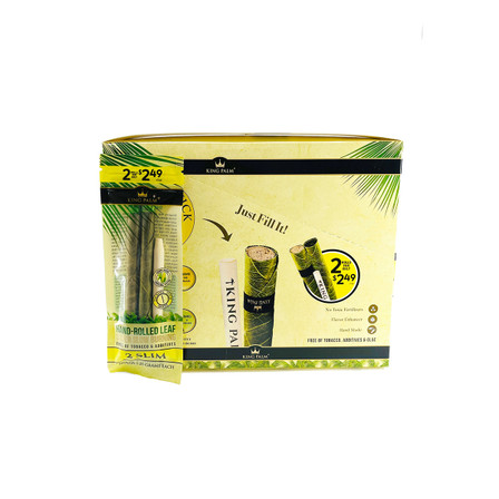 KING PLAM SLIM ROLLIES - 2 COUNT PER PACK - 20 PACK PER DISPLAY KING PLAM SLIM ROLLIES - 2 COUNT PER PACK - 20 PACK PER DISPLAY