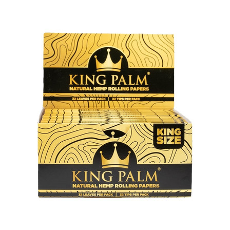 King Palm Natural Hemp Rolling Papers And Filters - King Size - 32 Counts Per Pack King Palm Natural Hemp Rolling Papers And Filters - King Size - 32 Counts Per Pack