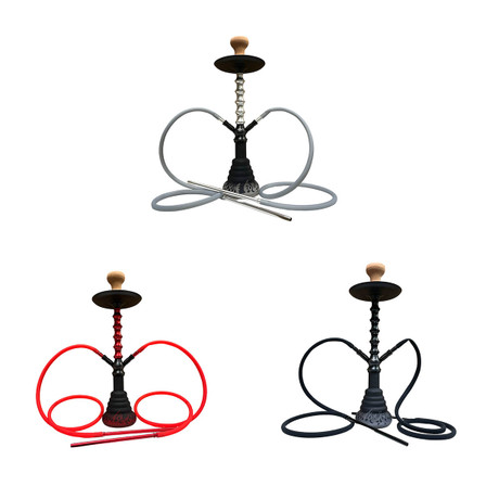 Dud Hookah Domino - 23" In Size - 2 Hose - Assorted - Price Per Piece Dud Hookah Domino - 23" In Size - 2 Hose - Assorted - Price Per Piece