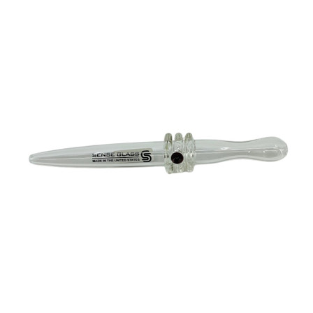 Sense Glass Nectar Collector Straw - 6 Inch - Mushroom Dot Sense Glass Nectar Collector Straw - 6 Inch - Mushroom Dot