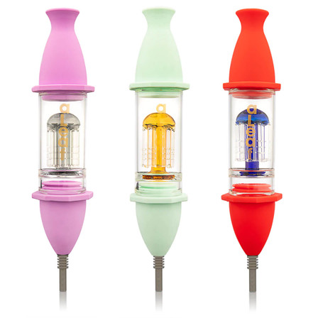 Aleaf Nector Collector Kit - Silicone + Glass 8" Inch Aleaf Nector Collector Kit - Silicone + Glass 8" Inch