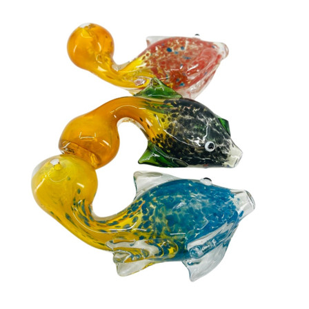 Fish Handpipe - 4 Inch - Hpna127 - Assorted Fish Handpipe - 4 Inch - Hpna127 - Assorted