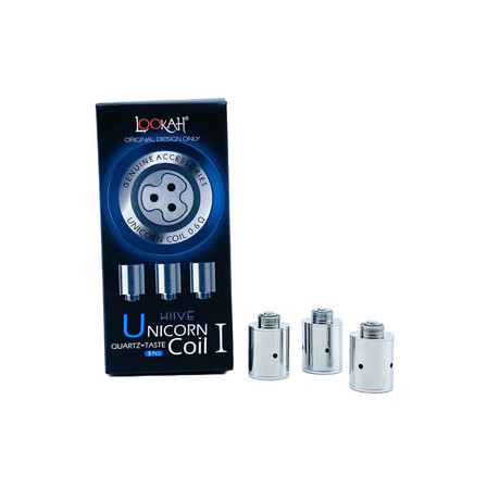 Lookah - Unicorn Quartz Coil I - 3 Holes - 3 Pieces Per Pack Lookah - Unicorn Quartz Coil I - 3 Holes - 3 Pieces Per Pack