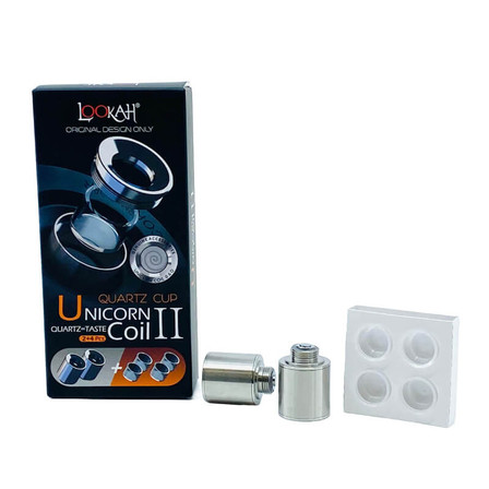 Lookah - Quartz Cup Unicorn Coil II - 2 Pieces Per Pack Lookah - Quartz Cup Unicorn Coil II - 2 Pieces Per Pack