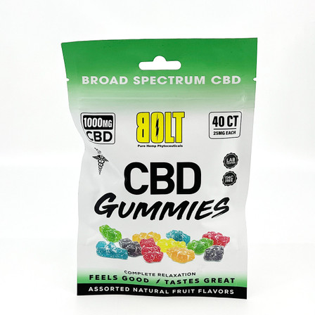Bolt Cbd Gummies - 1000mg - 40 Count Per Bag - Assorted Fruit Flavors Bolt Cbd Gummies - 1000mg - 40 Count Per Bag - Assorted Fruit Flavors