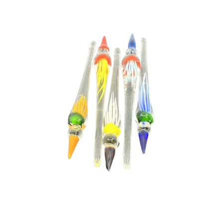 Dabber Glass Mushroom 5 per pack Assorted Colors Dabber Glass Mushroom 5 per pack Assorted Colors