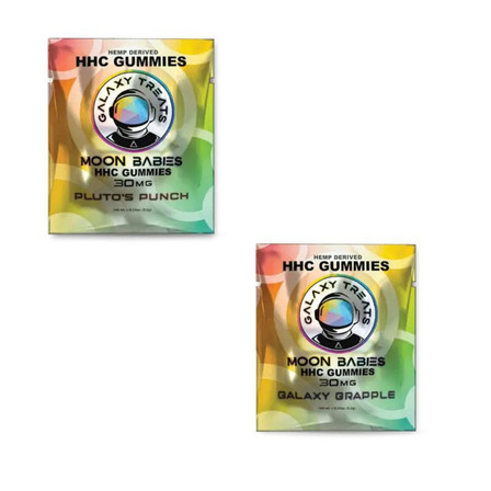 Galaxy Treats - HHC - Gummies - 30MG - 2 Per Pack - 100 Pack Per Bucket Galaxy Treats - HHC - Gummies - 30MG - 2 Per Pack - 100 Pack Per Bucket