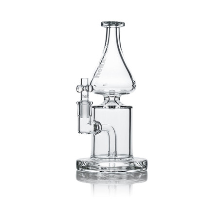 Grav Helix Fixed Flare Waterpipe 8.75 Inch - Clear - HX.FF.0 Grav Helix Fixed Flare Waterpipe 8.75 Inch - Clear - HX.FF.0