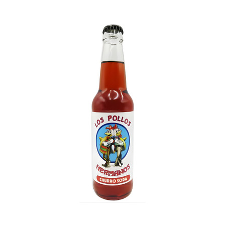 EXOTIC SODA BREAKING BAD 12oz. BOTTLE LOS POLLOS HERMANOS CHURROS SODA