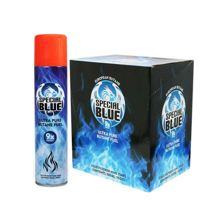 Special Blue 9x Butane Ultra Pure - 300ml - 12 Count Per Box Special Blue 9x Butane Ultra Pure - 300ml - 12 Count Per Box