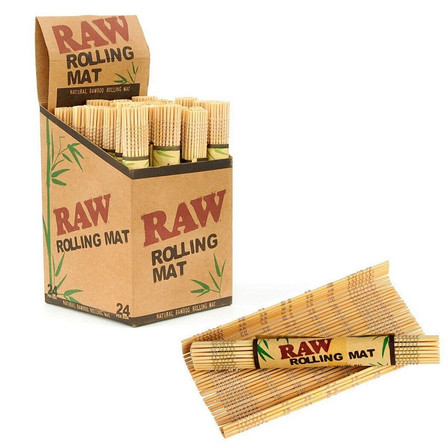 Raw Bamboo Rolling Mat - 24 Counts Per Box Raw Bamboo Rolling Mat - 24 Counts Per Box