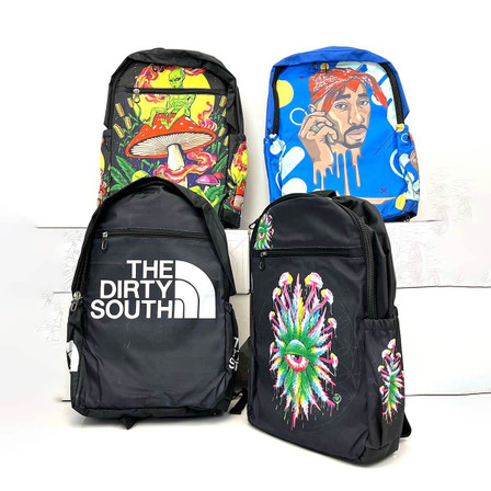 Backpack Smell Proof - Pieces Per Pack - Assorted Designs Backpack Smell Proof - Pieces Per Pack - Assorted Designs