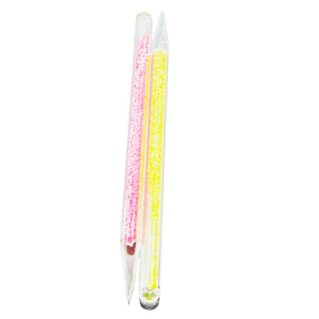 Dabber Glass Pen With Pebbles Filled - Glow In The Dark - 5 Counts Per Pack - Assorted Dabber Glass Pen With Pebbles Filled - Glow In The Dark - 5 Counts Per Pack - Assorted
