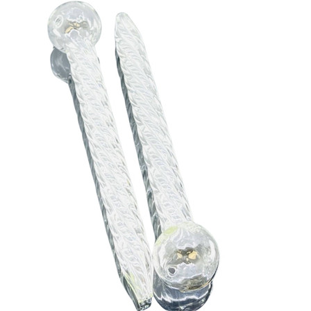 Oil Burner 7" Inch Twist Clear - Oil Burner 7" Inch Twist Clear -