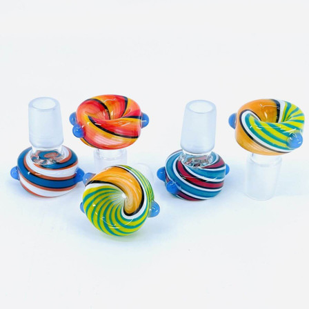 Bowl 18mm Male Swirl Colors Bowl 18mm Male Swirl Colors