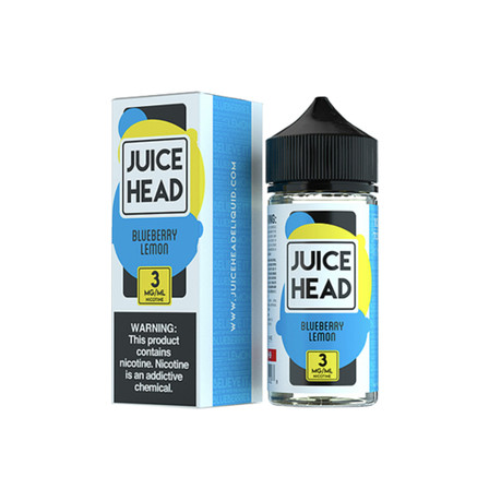 Juice Head E-Liquid 100ml – Blueberry Lemon, Guava Peach, Peach Pear & More | 0mg, 3mg & 6mg