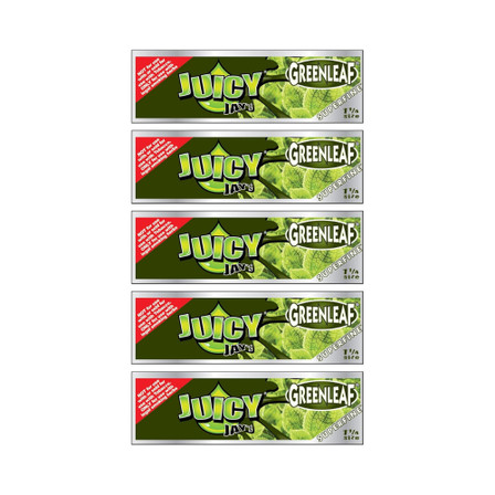 Juicy Jay's 1 1/4 Superfine Green Leaf Rolling Papers 24 Pack Box