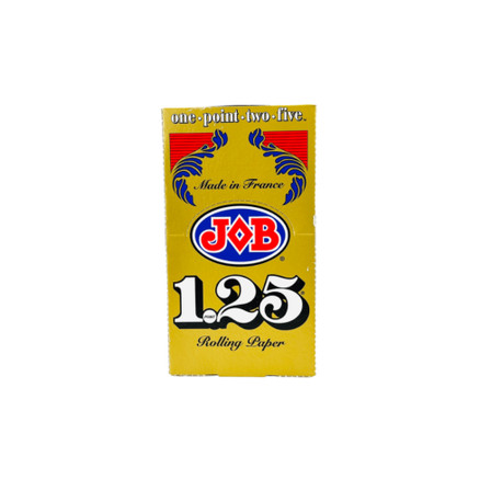 JOB Gold Rolling Paper 1.25 Size 24 Packs Box