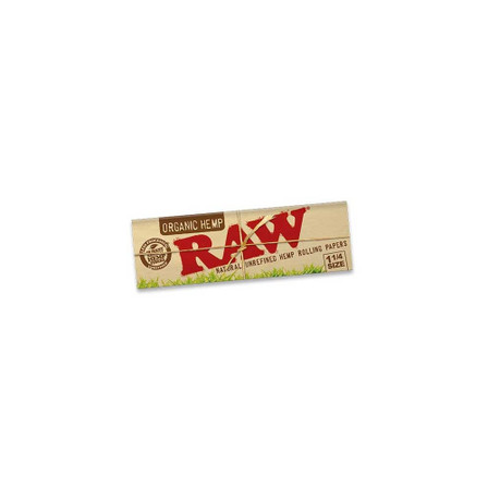 RAW Organic Hemp Connoisseur Rolling Papers 1 1/4 Size with Tips – 24 Pack Box