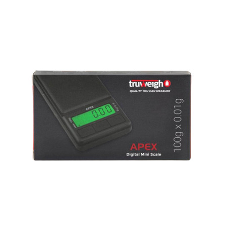 Truweigh Apex Mini Digital Scale 100g x 0.01g Precision Pocket Scale – Black