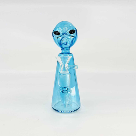 Waterpipe 6" Inch With Set Alien Glass Waterpipe 6" Inch With Set Alien Glass