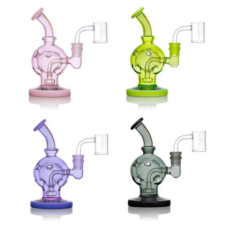 Aleaf Fab Sphere 7 Inch Waterpipe With 14mm Thermal Banger - Al1001 Aleaf Fab Sphere 7 Inch Waterpipe With 14mm Thermal Banger - Al1001