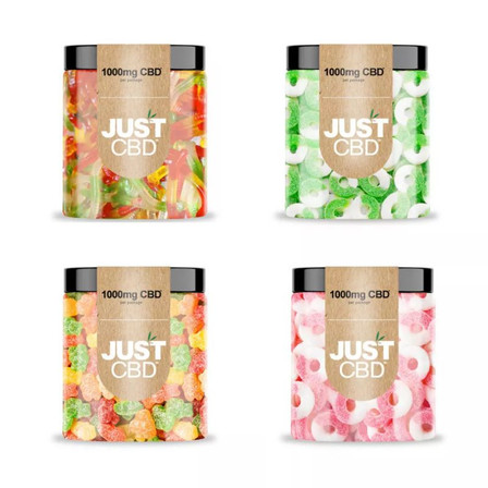 Just Cbd Gummy Jars 1000mg - Assorted Flavors Just Cbd Gummy Jars 1000mg - Assorted Flavors