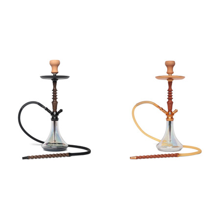 Byo Hookah Saki 24" Inch - 1 Hose Wooden Shaft - Ck5004