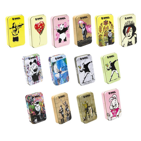 Grollz Storage Box - Medium - 4.5 X 2.5 Inch - Banksys Graffiti