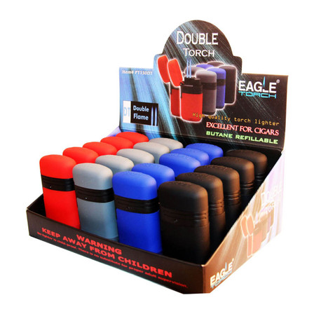 Eagle Torch - Square Dual Flame - 20 Counts Per Display - PT130DT